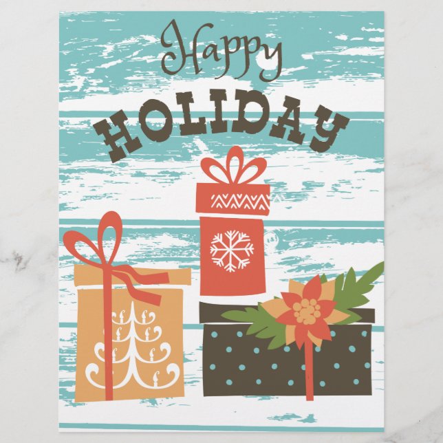 Presentes de Natal de Férias Felizes (Frente)