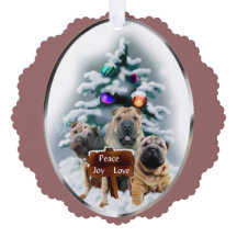 Presentes de Natal do Shar-Pei Chinês