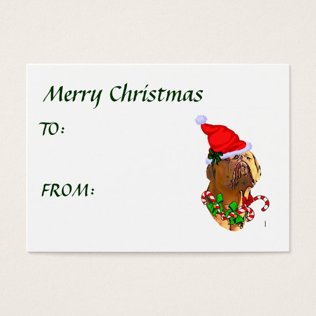 Presentes de Natal Dogue de Bordeaux (Frente)