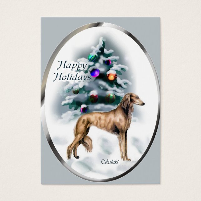 Presentes de Natal em Saluki (Frente)