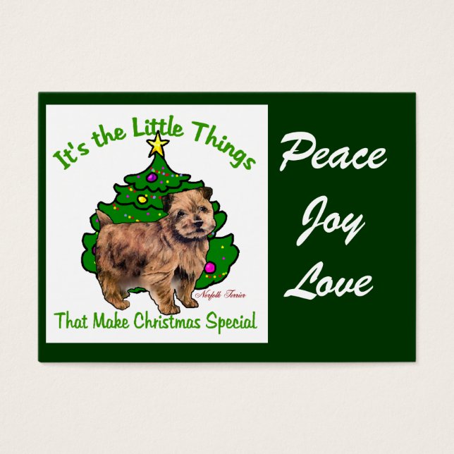 Presentes de Natal Norfolk Terrier (Frente)