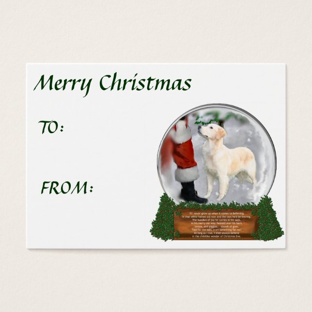 Presentes de Natal para ouro Retriever (Frente)
