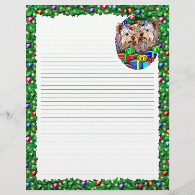 Presentes de Natal para Yorkshire Terrier (Frente)