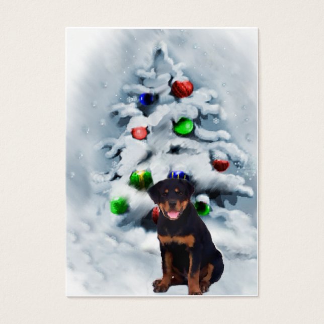 Presentes de Natal Rottweiler (Frente)