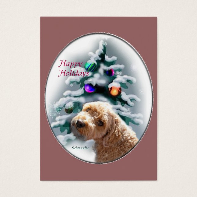 Presentes de Natal Schnoodle (Frente)