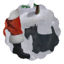 Presentes de Natal Terrier escoceses
