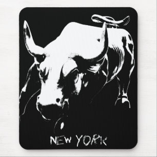 Presentes de New York Mousepad Bull Landmark New Y