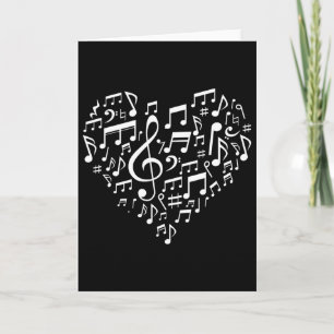 Presentes de Notas Musicais em Forma de Coração pa