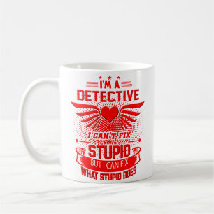 Presentes do copo de café da caneca do detetive