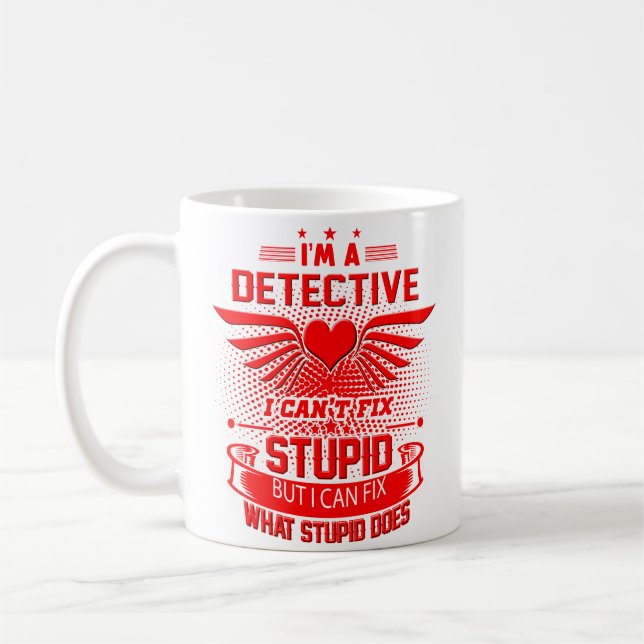 Presentes do copo de café da caneca do detetive (Esquerda)