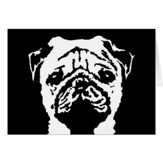 Presentes do Pug - cartão