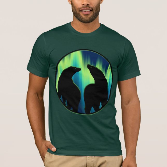 Presentes dos t-shirt do urso da aurora boreal da (Frente)