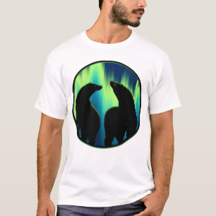 Presentes dos t-shirt do urso da aurora boreal da