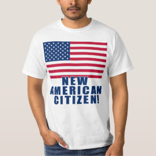 Presentes e camiseta americanos novos do cidadão