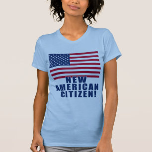 Presentes e camiseta americanos novos do cidadão
