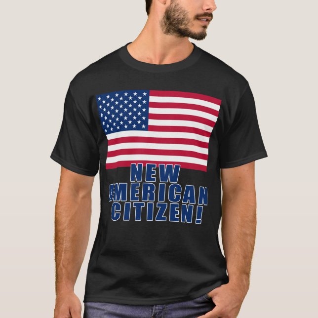 Presentes e camiseta americanos novos do cidadão (Frente)