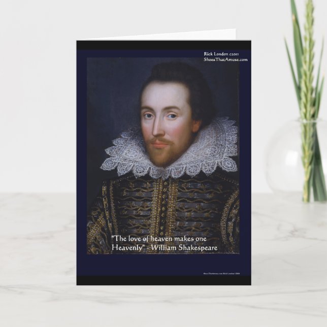 Presentes e Cartões com Citação de Shakespeare "Am (Frente)