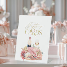 Presentes e Cartões de Chá de Noiva com Tábua de C