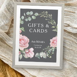 Presentes e Cartões de Formatura com Rosas Cor-de-