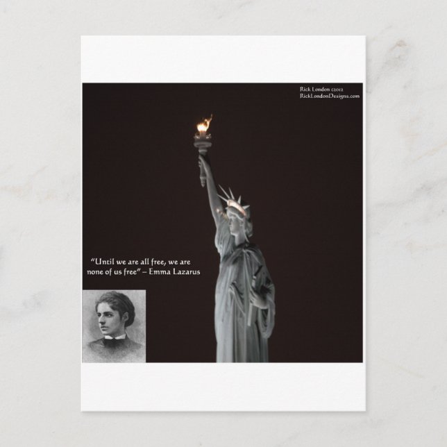 Presentes e Cartões Emma Lazarus e Estátua da Libe (Frente)