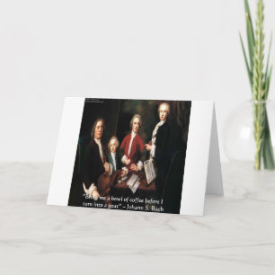 Presentes e Cartões JS Bach Gráficos e Citações Di