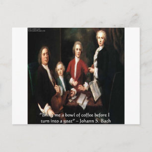 Presentes e Cartões JS Bach Gráficos e Citações Di