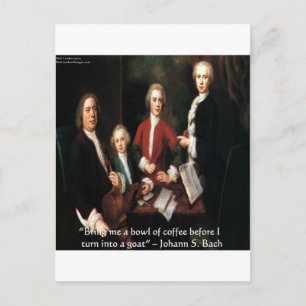 Presentes e Cartões JS Bach Gráficos e Citações Di