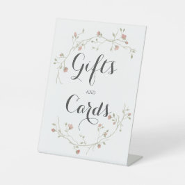 Presentes e placas de chá de casamento Escoar e Sa