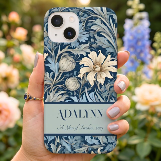 Presentes Elegantes de Flores Vintage para Aposent (Elegant Vintage Floral Retirement Gifts for Mom Case-Mate iPhone Case)