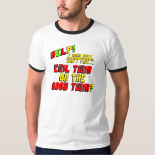 Presentes gêmeos maus engraçados dos t-shirt