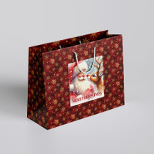 Adorável sacola de presente de Natal para crianças