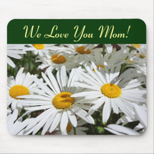 Presentes para Mãe! mousepads Flores de Margarida