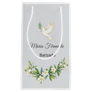 Presentes Pequena Sacola de Presente para Batizado Personalizada