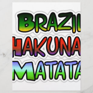 Presentes verdes do Brasil Hakuna Matata