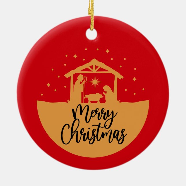 Presépio de Natal - Enfeite de Natal (Traseira)