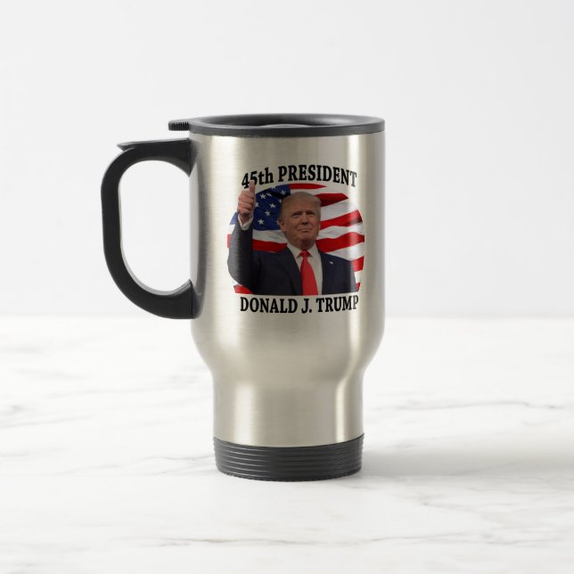 PRESIDENTE CANECA DE VIAGEM de DONALD TRUMP 45TH (Esquerda)