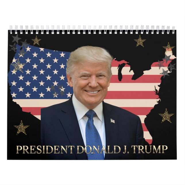 Presidente Donald J. Trump Calendário 2025 (Capa)