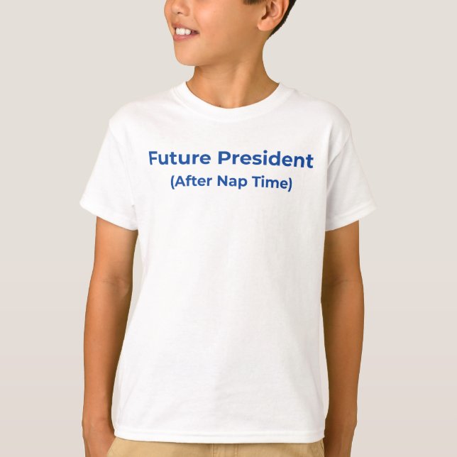 Presidente Futuro Camisa De Bebê - Presente Políti (Frente)