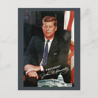 Presidente John F. Cartão postal Kennedy Vintage