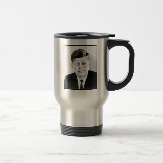 Presidente John F Kennedy Caneca de viagem de retr (Direita)