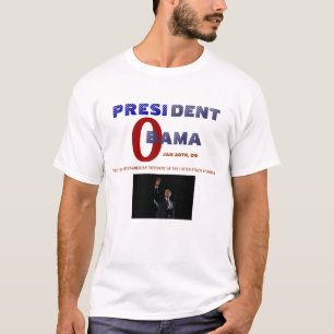 PRESIDENTE OBAMA INAUGURAÇÃO T-SHIRT