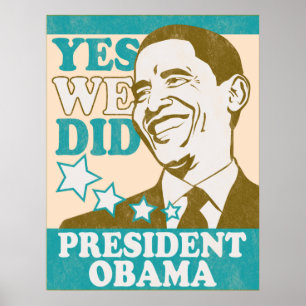 Presidente Obama Poster do vintage