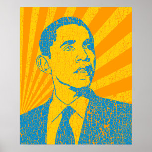 Presidente Obama Poster do vintage