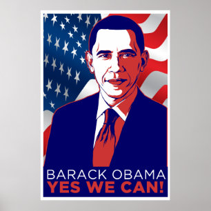 Presidente Obama "sim nós podemos!" Poster