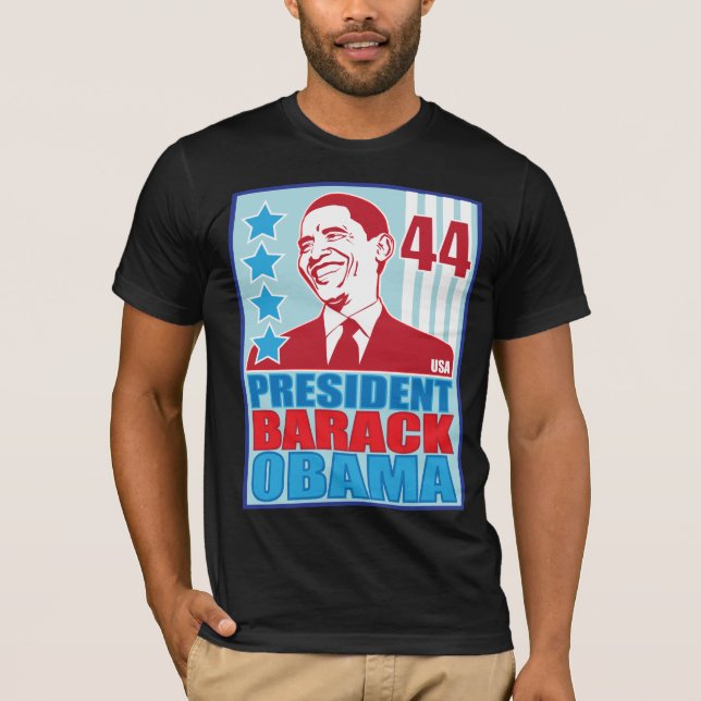 Presidente Obama Vintage T-shirt (Frente)