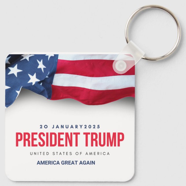 Presidente Trump Chaveiro (Verso)