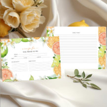 Presilha principal | Cartões de receita de Chá de 