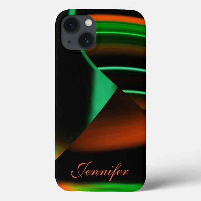 Presilha verde N Laranja N Formas iPad Mala * (Verso)