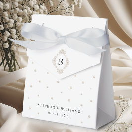 Presilhas brancas Caixas de Favoritos de Chá de pa