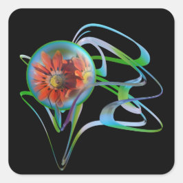 Preso no autocolante médio